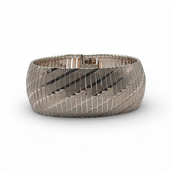 no brand Jewelry - ITALIAN STERLING SILVER WIDE STATEMENT BRACELET